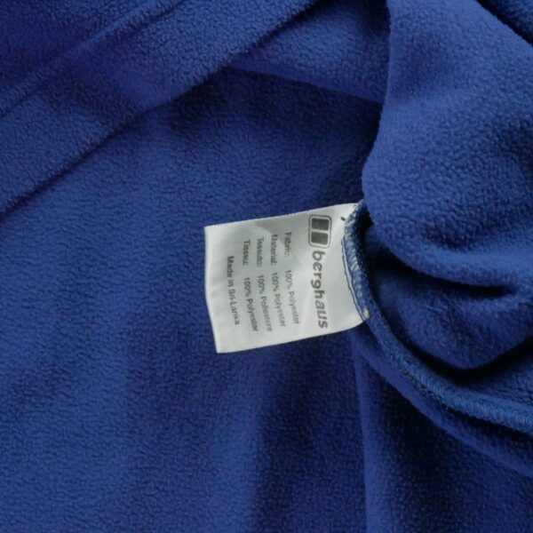 Pull polaires homme manches longues bleu Berghaus Col Montant
