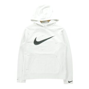 Sweat a capuche enfant manches longues blanc Nike Motif imprime Col Rond