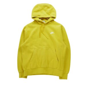 Sweat a capuche femme manches longues jaune Nike Col Rond