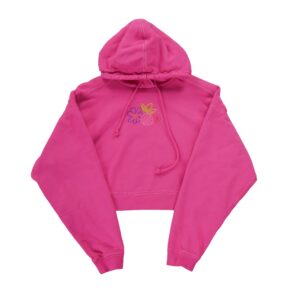 Sweat a capuche femme manches longues rose Adidas Col Rond