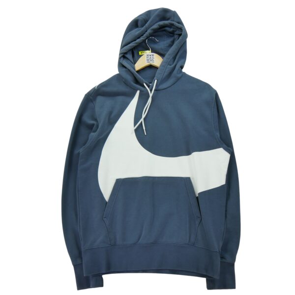 Sweat a capuche homme manches longues bleu Nike Col Montant