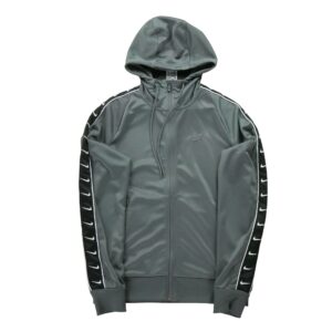 Sweat a capuche homme manches longues gris Nike Col Montant