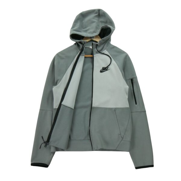 Sweat a capuche homme manches longues gris Nike Col Montant