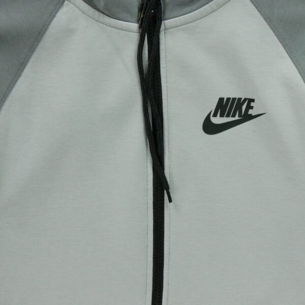 Sweat a capuche homme manches longues gris Nike Col Montant