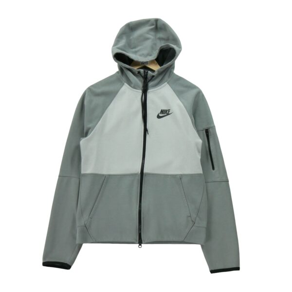 Sweat a capuche homme manches longues gris Nike Col Montant