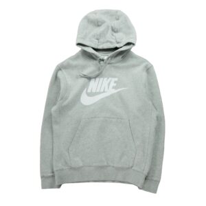 Sweat a capuche homme manches longues gris Nike Col Rond