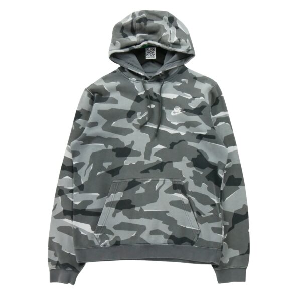 Sweat a capuche homme manches longues gris Nike Motif a motifs Col Rond