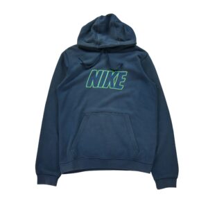 Sweat a capuche homme manches longues marine Nike Motif brode Col Rond