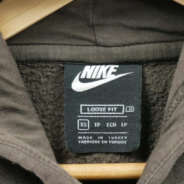 Sweat a capuche homme manches longues marron Nike Col Rond