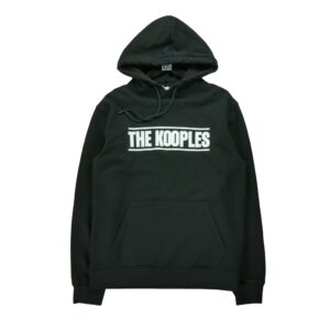 Sweat a capuche homme manches longues noir The Kooples Motif imprime Col Rond