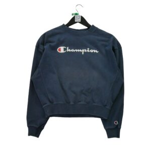 Sweat femme manches longues marine Champion Col Rond
