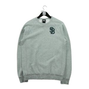 Sweat homme manches longues gris Nike Motif chine Col Rond