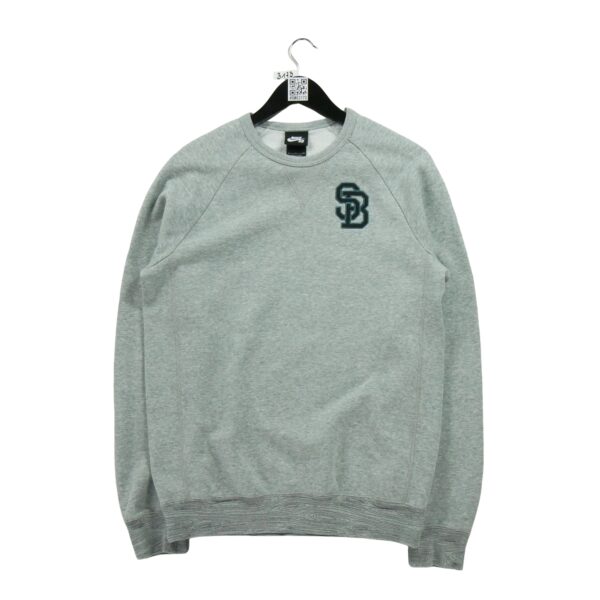 Sweat homme manches longues gris Nike Motif chine Col Rond