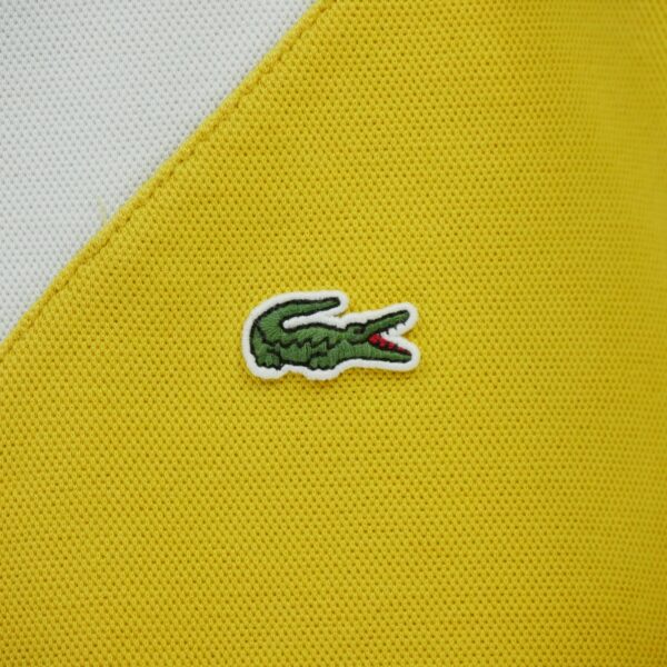 Sweat homme manches longues jaune Lacoste Col Rond
