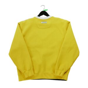Sweat homme manches longues jaune Lacoste Col Rond