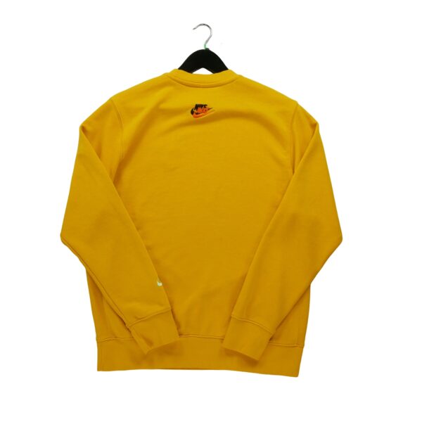 Sweat homme manches longues jaune Nike Col Rond