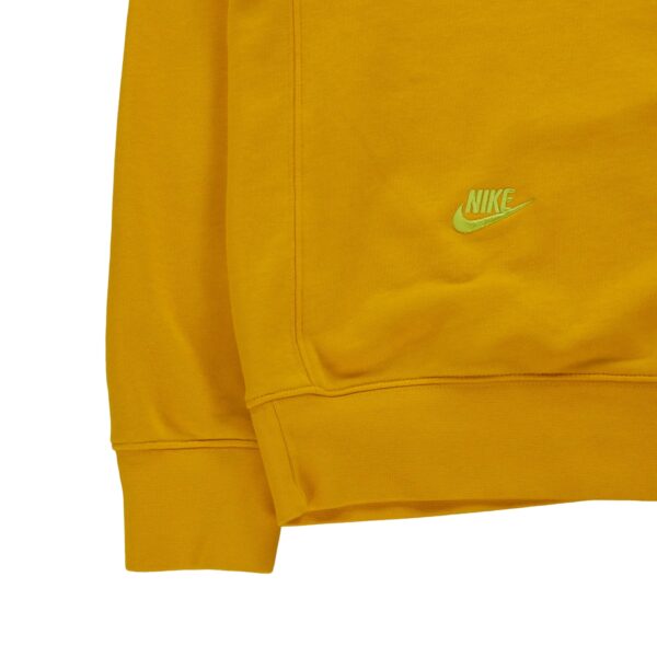 Sweat homme manches longues jaune Nike Col Rond