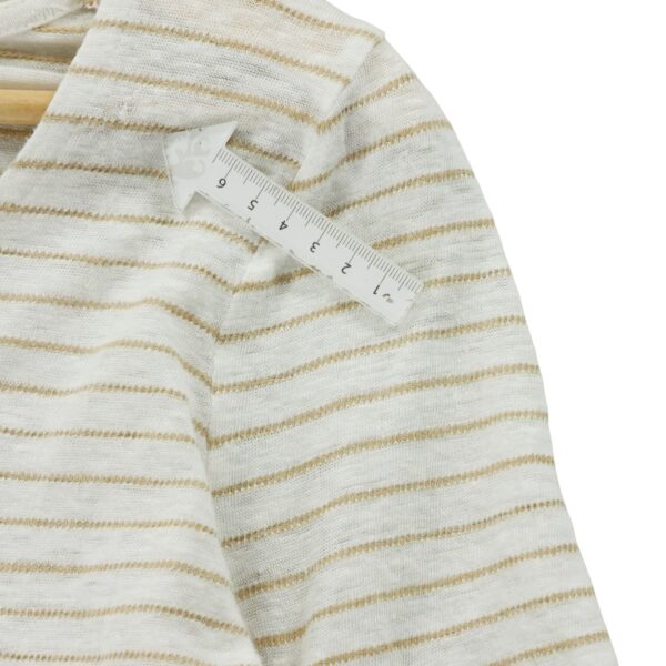 T shirt manches courtes femme blanc Ralph Lauren Motif a rayures Col Rond
