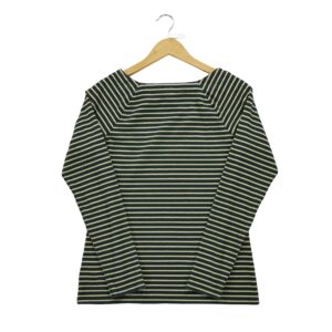 T shirt manches longues femme noir Lauren Ralph Lauren Motif a rayures Col Rond