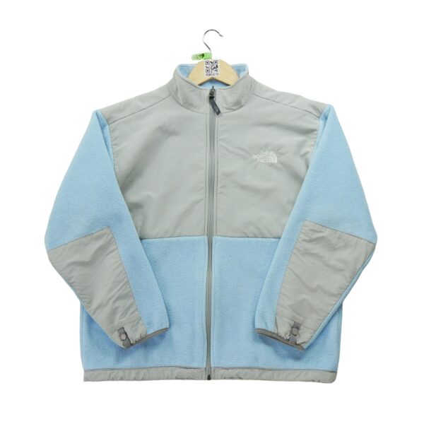 Veste polaires enfant manches longues bleu clair The North Face Col Montant