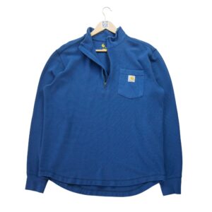 Veste polaires homme manches longues bleu Carhartt Col Montant