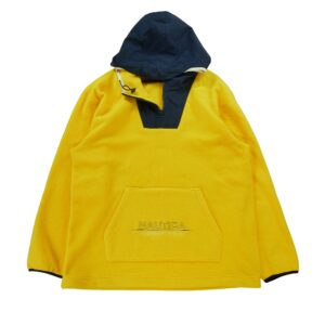 Veste polaires homme manches longues jaune Nautica Col Montant
