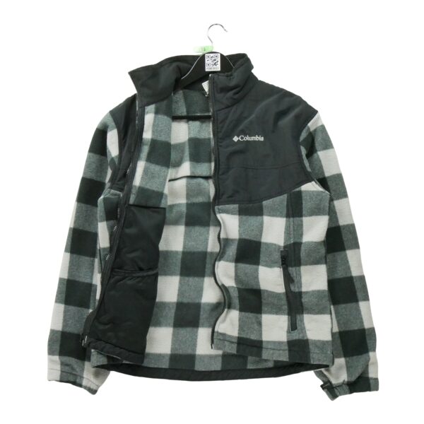 Veste polaires homme manches longues noir Columbia Motif a carreaux Col Montant