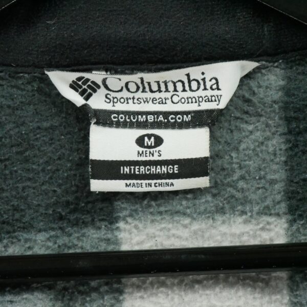 Veste polaires homme manches longues noir Columbia Motif a carreaux Col Montant
