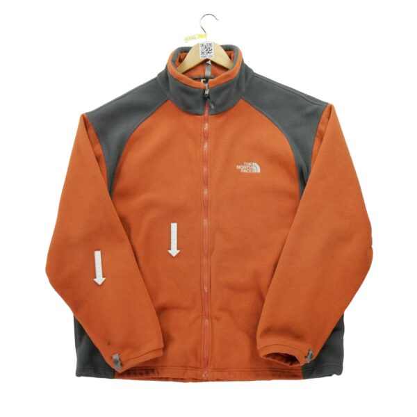 Veste polaires homme manches longues orange The North Face Col Montant
