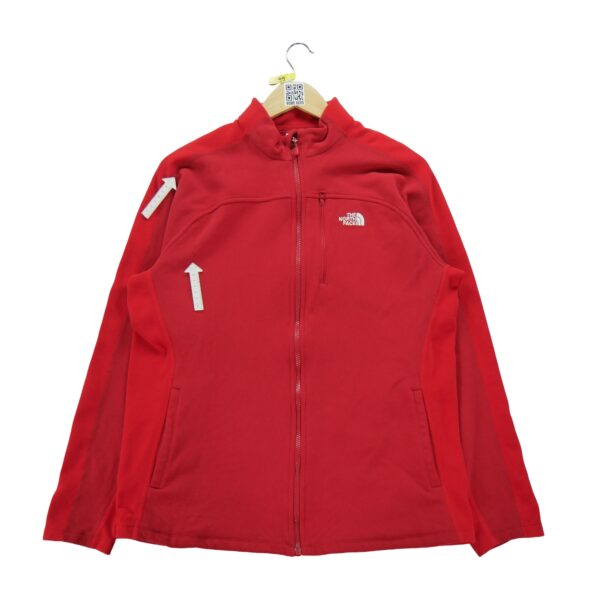 Veste polaires homme manches longues rouge The North Face Col Montant