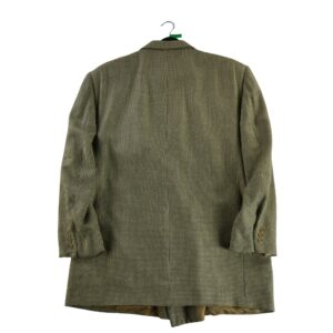 Blazer homme manches longues beige Vintage Motif a motifs Col Revert