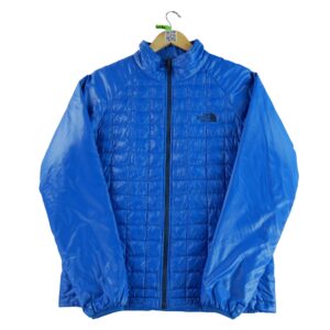 Doudoune homme manches longues bleu The North Face Col Montant