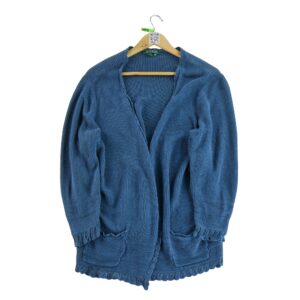 Gilet femme manches longues bleu Lauren Ralph Lauren Col Chale