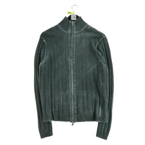 Gilet femme manches longues gris Calvin Klein Motif chine Col Montant