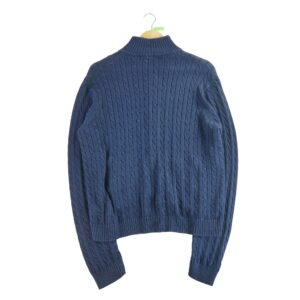 Gilet femme manches longues marine Lauren Ralph Lauren Col Montant