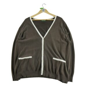 Gilet homme manches longues marron Lauren Ralph Lauren Col V