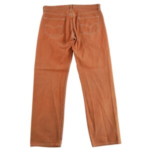 Jean coupe droite homme orange Levi Strauss made in usa