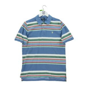 Polo manches courtes enfant bleu clair Polo Ralph Lauren Motif a rayures Col Polo