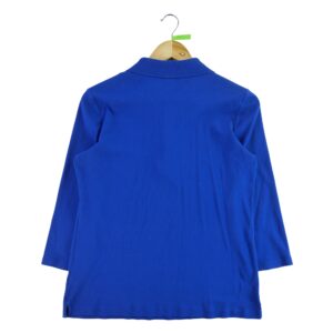 Polo manches longues femme bleu Lauren Ralph Lauren Col Polo
