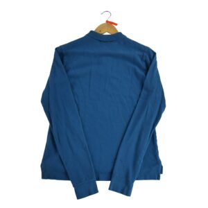 Polo manches longues femme bleu Ralph Lauren Col Polo