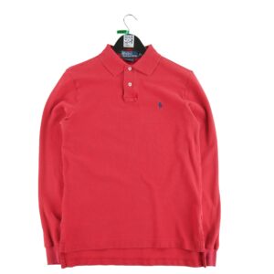 Polo manches longues homme rouge Polo Ralph Lauren Col Polo