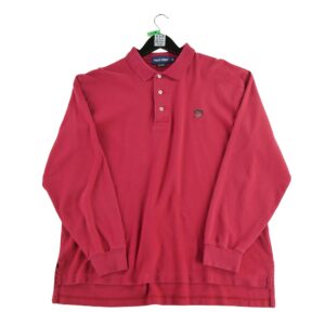 Polo manches longues homme rouge Polo Ralph Lauren Col Polo