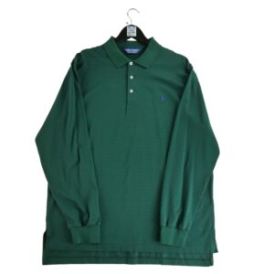 Polo manches longues homme vert Polo Ralph Lauren Motif a rayures Col Polo