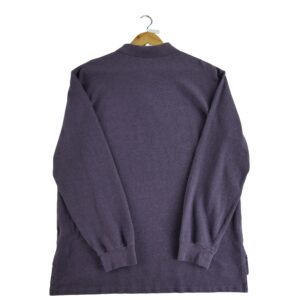 Polo manches longues homme violet Polo Ralph Lauren Col Polo