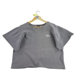 Pull femme manches courtes violet Stussy Col Rond