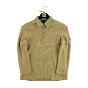 Pull femme manches longues beige Lauren Ralph Lauren Col Polo