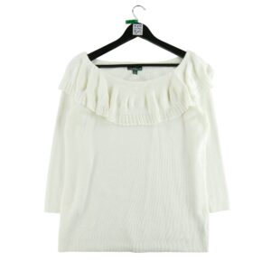 Pull femme manches longues beige Lauren Ralph Lauren Col Rond