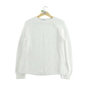 Pull femme manches longues blanc Lauren Ralph Lauren Col Rond