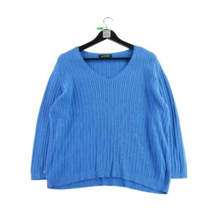 Pull femme manches longues bleu Lauren Ralph Lauren Col V