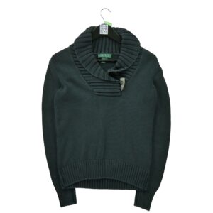 Pull femme manches longues marine Lauren Ralph Lauren Col V